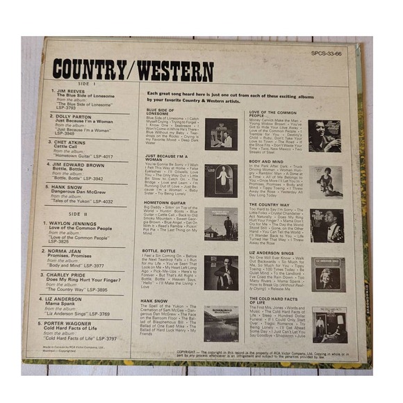 Country/Western Vinyl - Dolly Parton & More - Picture 2 of 5